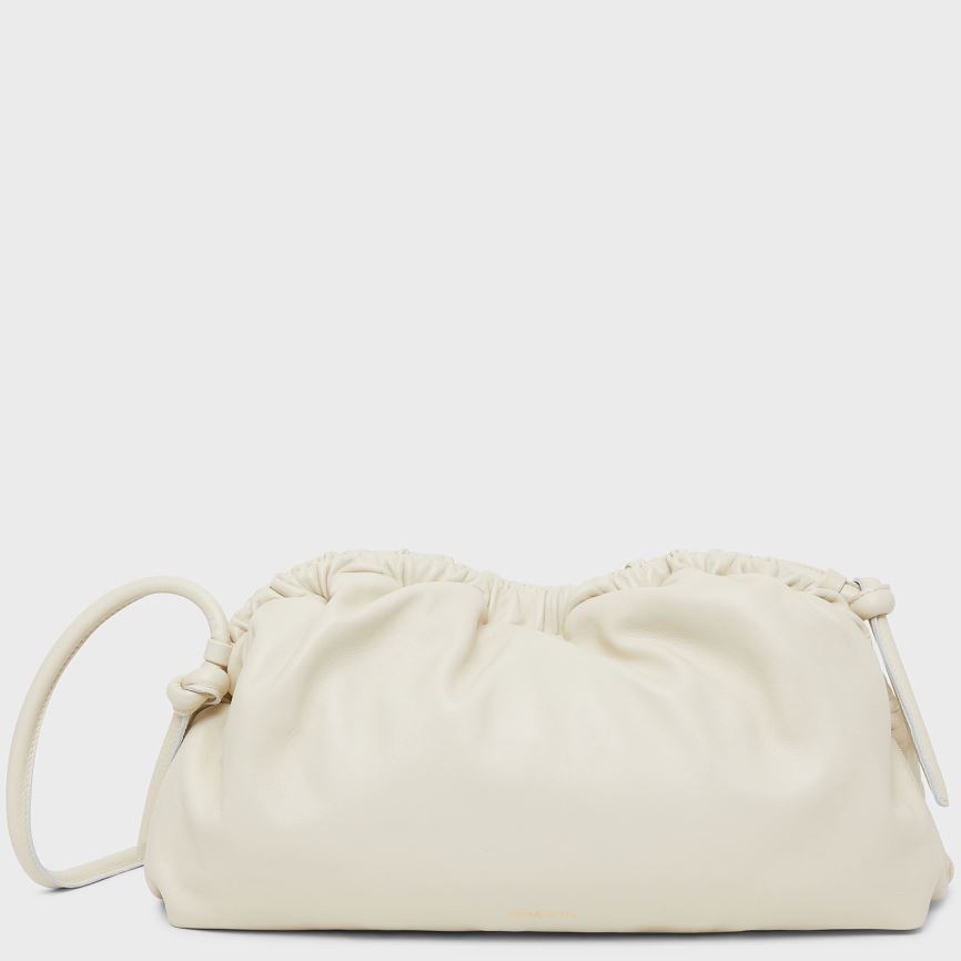 Women\'s Mansur Gavriel Cloud Clutch Bags Cream | AU 41M5TM